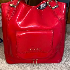 Gently used coral Ted Baker shoulder bag.